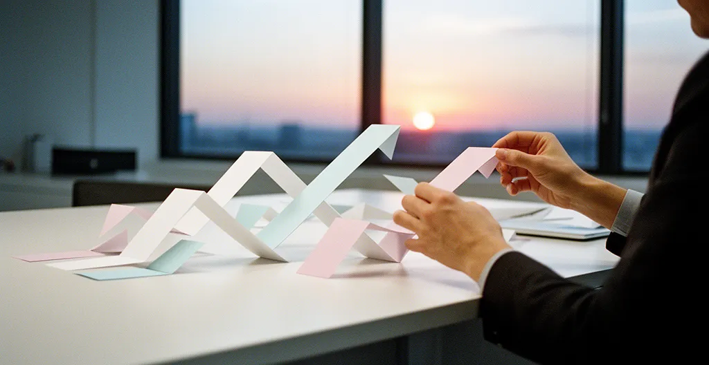 Entrepreneur analysant sa trésorerie dans un espace de travail moderne