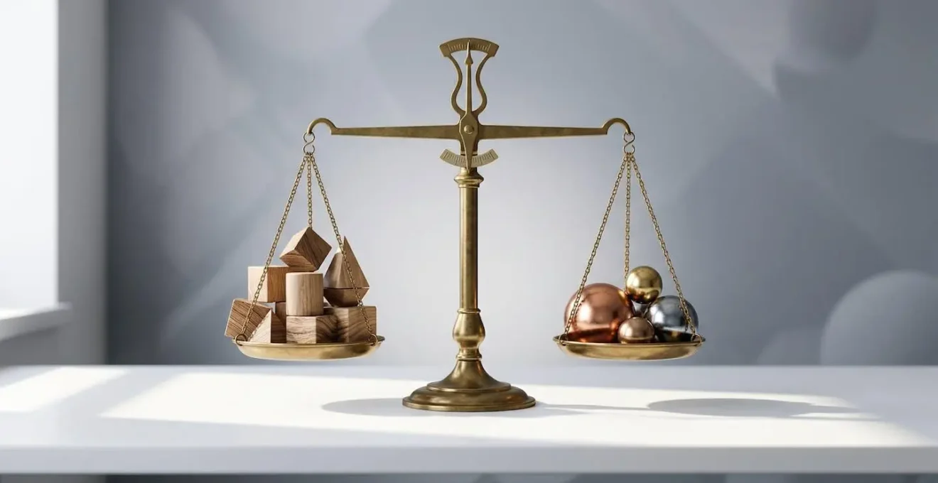 Balance symbolisant l'équilibre entre prix et volume pour optimiser le point mort