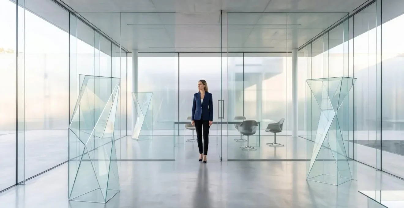 Concept visuel de transparence financière avec éléments de confiance